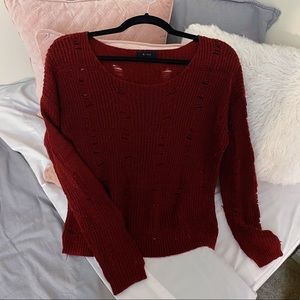 Maroon sweater